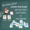 Kartičky Prvé čítanie (Obe sady kariet - veľké aj malé písmená)