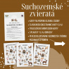 PDF Suchozemské zvieratá - karty (flashcards) v SJ a AJ obojstranné, montessori trojzložkové karty, plagáty a pexeso