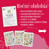 PDF ročné obdobia - karty (flashcards) v SJ a AJ obojstranné, montessori trojzložkové karty, plagáty a pexeso