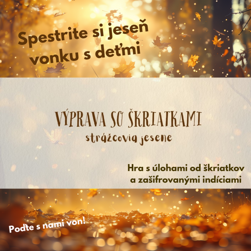 Jesenná výprava so škriatkami - výlet v prírode