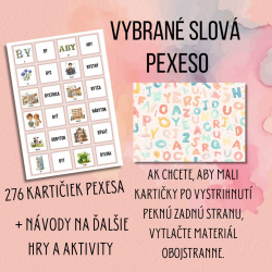 PDF Pexeso vybrané slová
